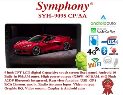 Symphony Multimedia Player 9 Inch Mirror Link Android & iPhone SYH-9095CP/AA - Symphony